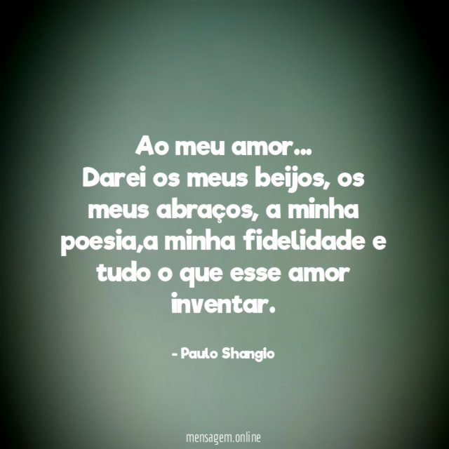 Ao meu amor