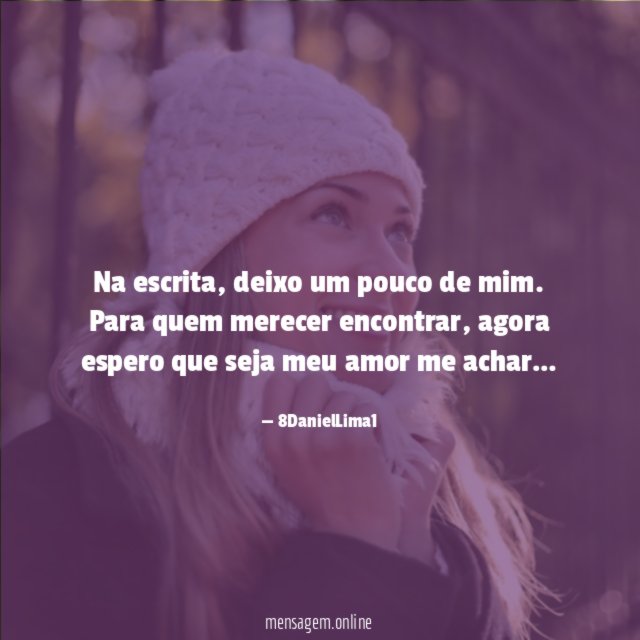 Na escrita