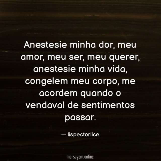 Anestesie minha dor