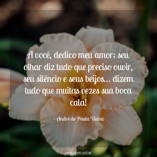 A você