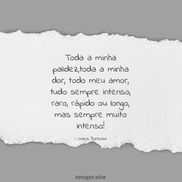 Toda a minha palidez