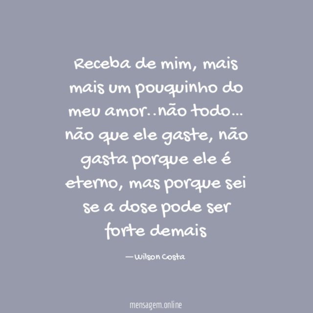 Receba de mim