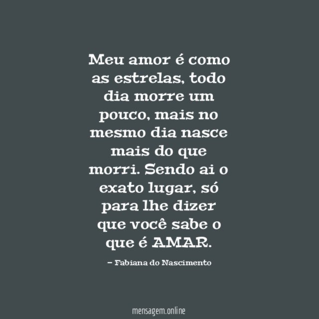 Meu amor é como as estrelas