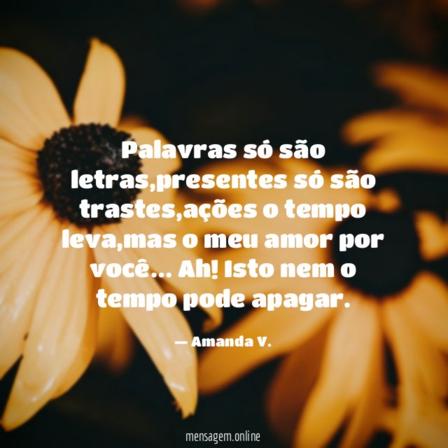 Palavras só são letras