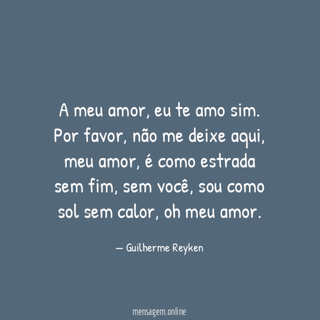 A meu amor