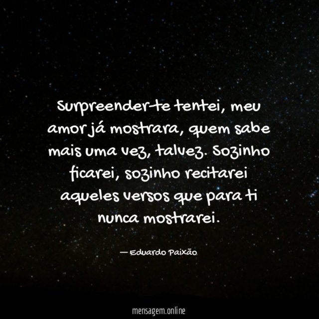 Surpreender-te tentei