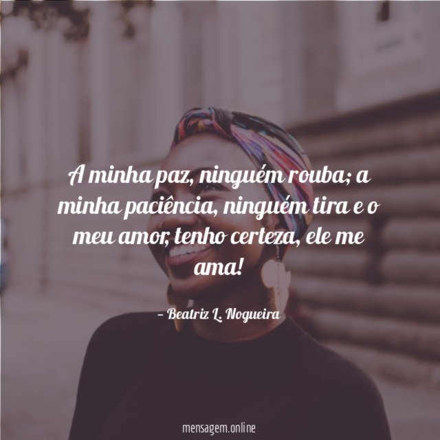 A minha paz