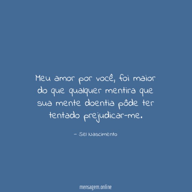 Meu amor por você