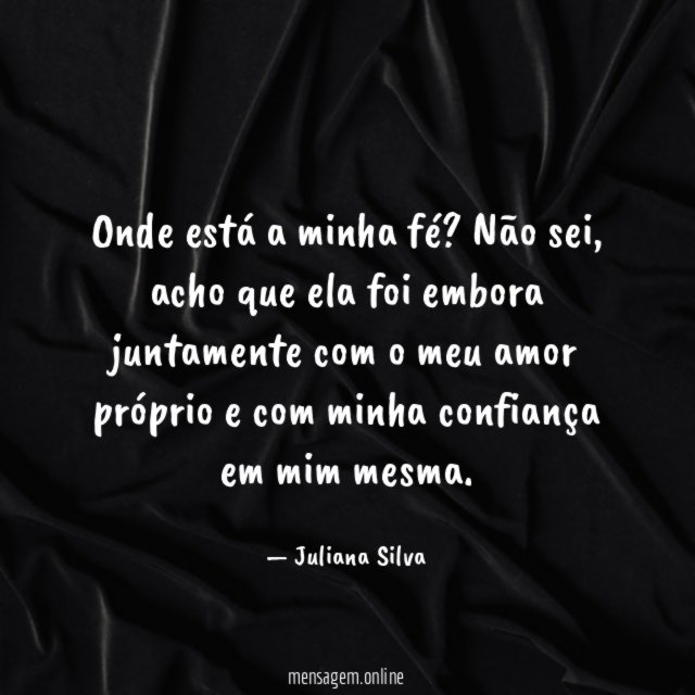 Onde está a minha fé