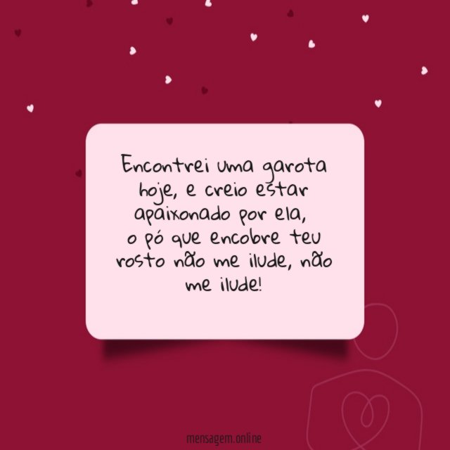 Encontrei uma garota hoje