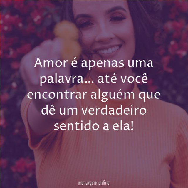 Amor é apenas uma palavra
