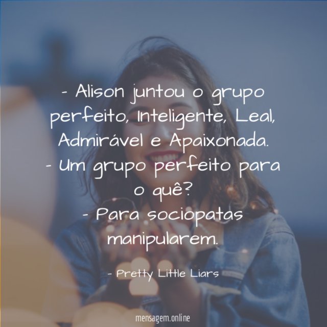 Alison juntou o grupo perfeito