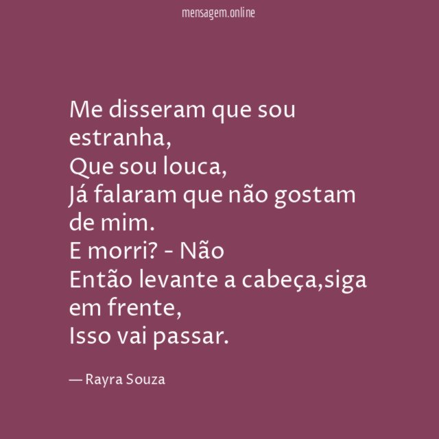 Me disseram que sou estranha