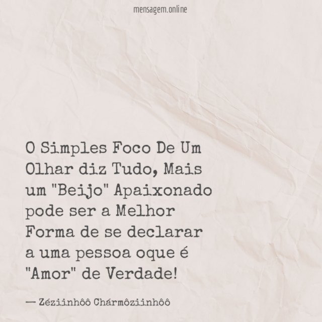 O Simples Foco De Um Olhar diz Tudo