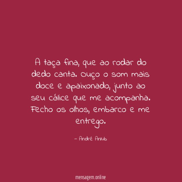 A taça fina