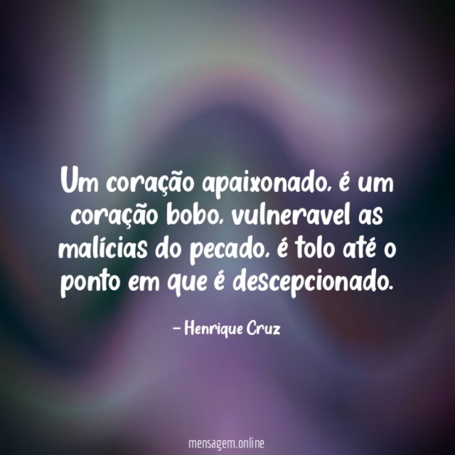 Um coração apaixonado