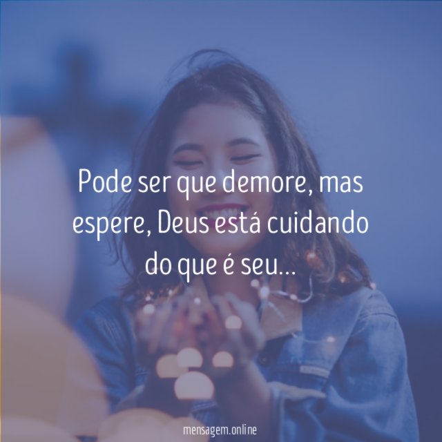 Pode ser que demore