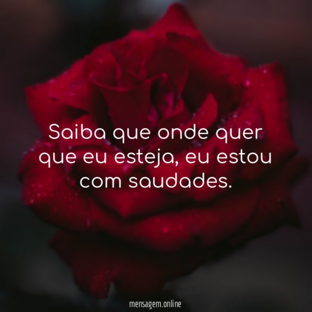 Sempre com saudades