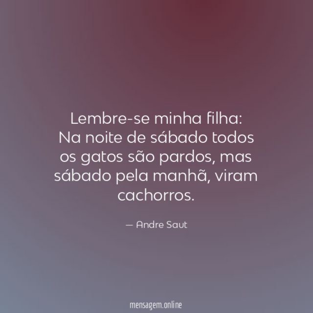 Lembre-se minha filha