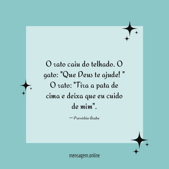 O rato caiu do telhado