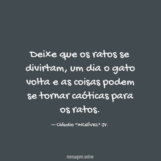 Deixe que os ratos se divirtam
