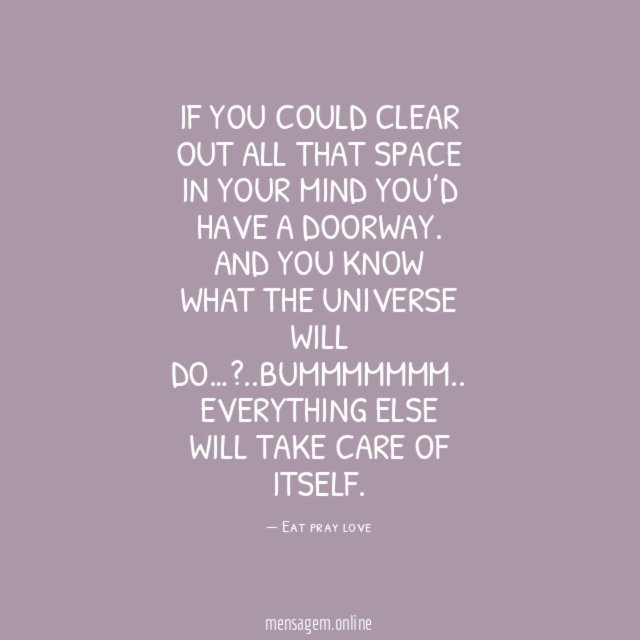 If you could clear out all that space