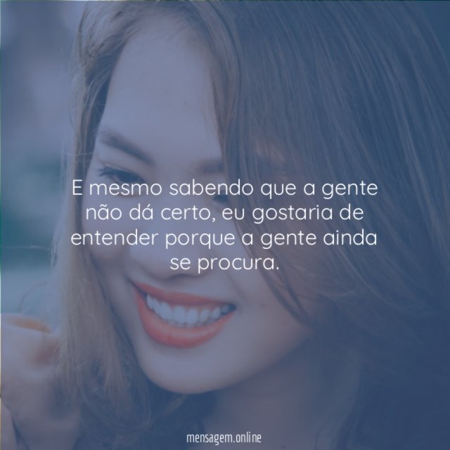 A gente ainda se procura