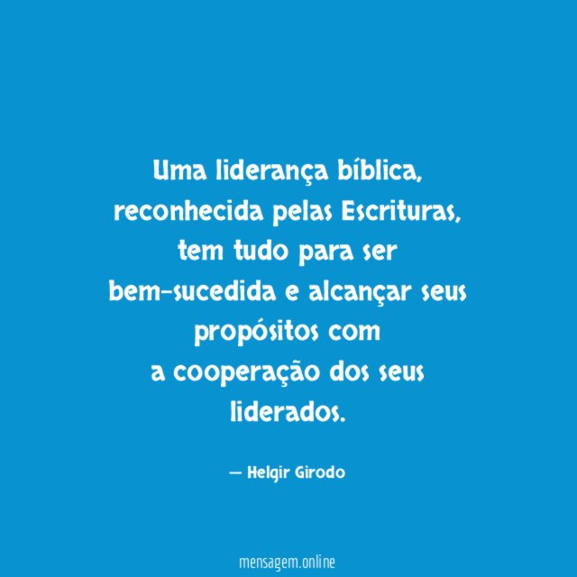 Uma liderança bíblica