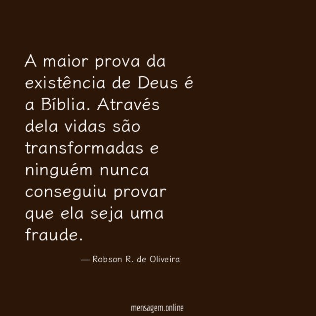 A maior prova da existência de Deus é a Bíblia
