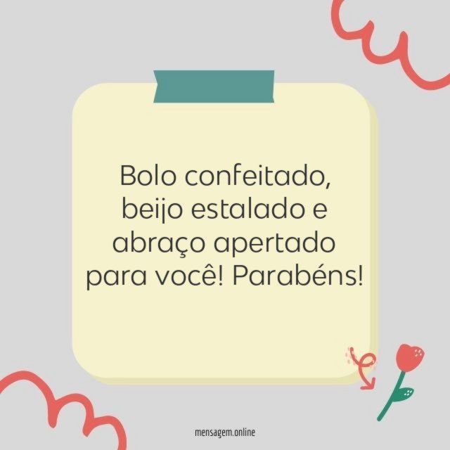 Bolo, beijo e abraço