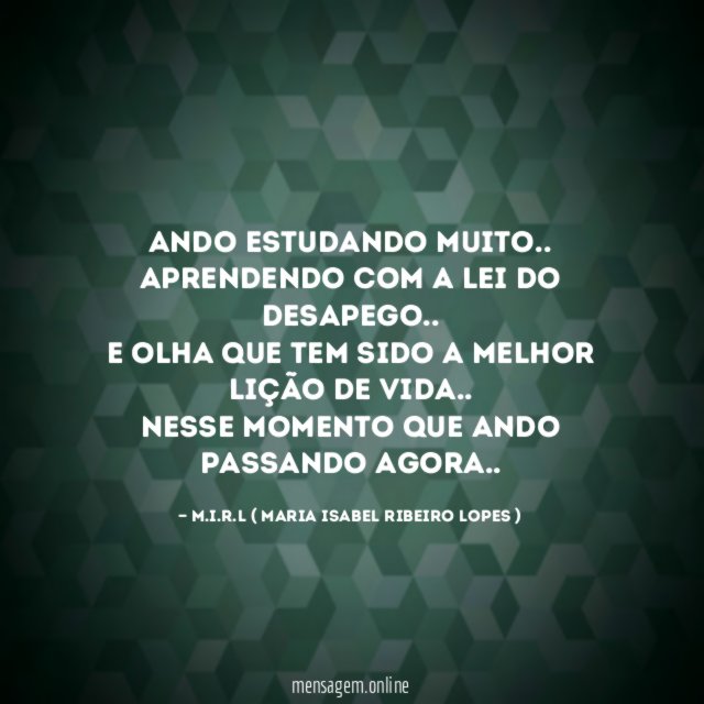 Ando estudando muito
