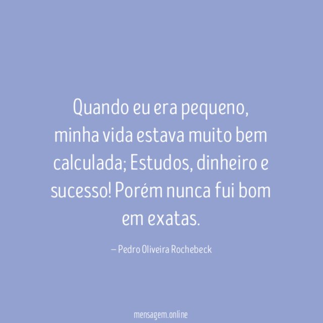 Quando eu era pequeno