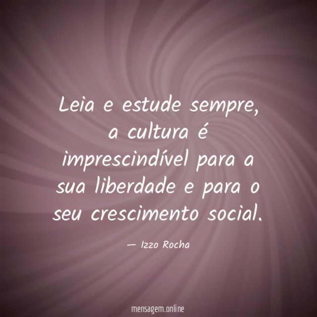 Leia e estude sempre