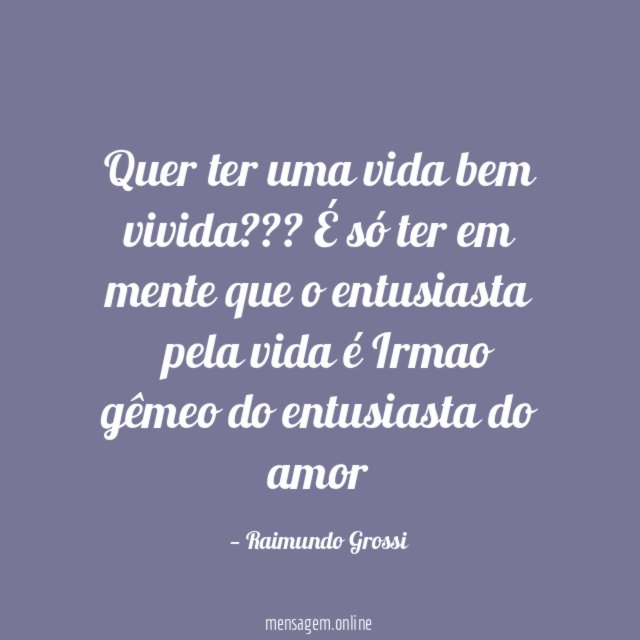 Quer ter uma vida bem vivida