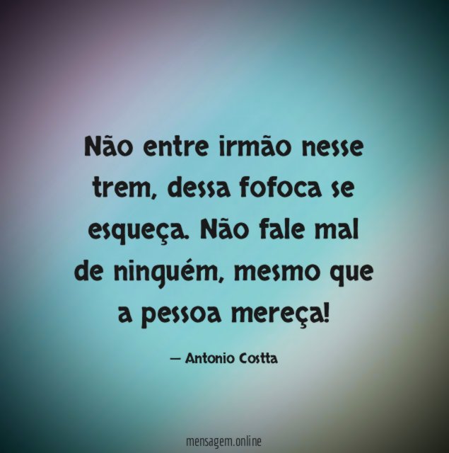 Não entre irmão nesse trem
