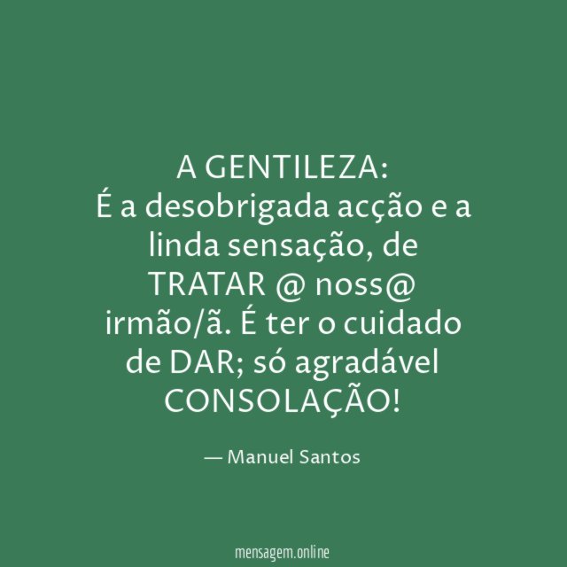 A GENTILEZA