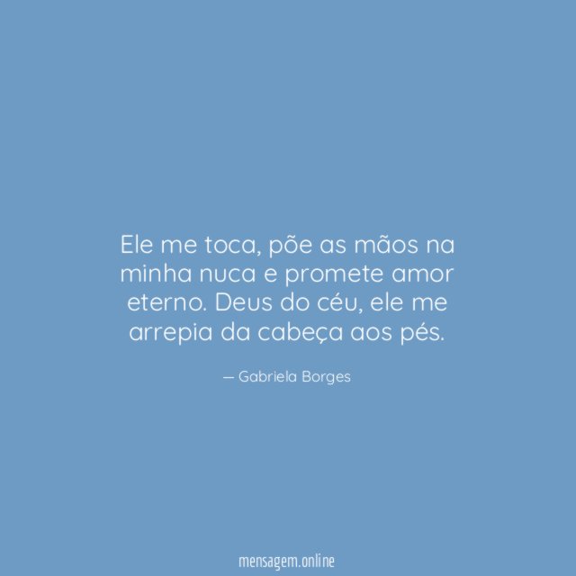 Ele me toca