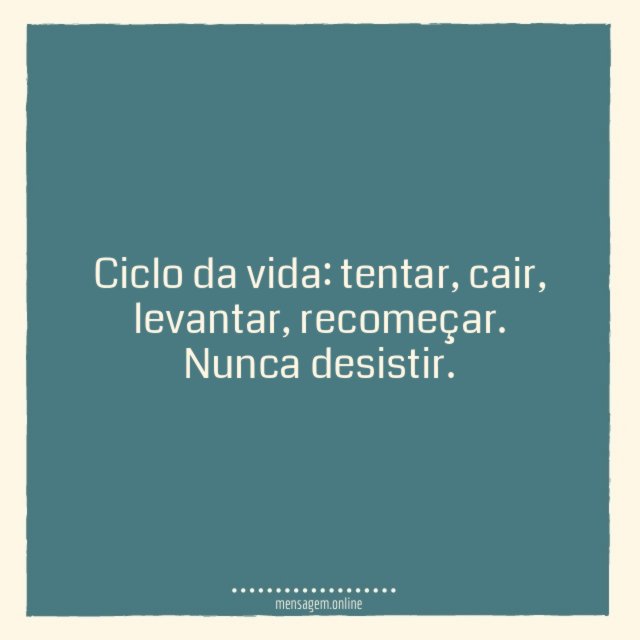 Ciclo da vida