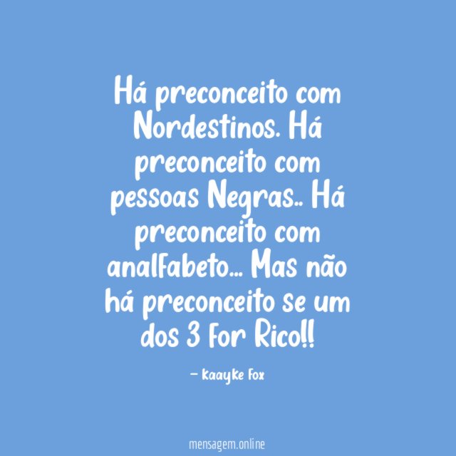 Há preconceito com Nordestinos