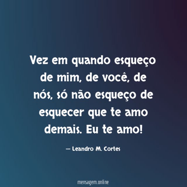 Vez em quando esqueço de mim