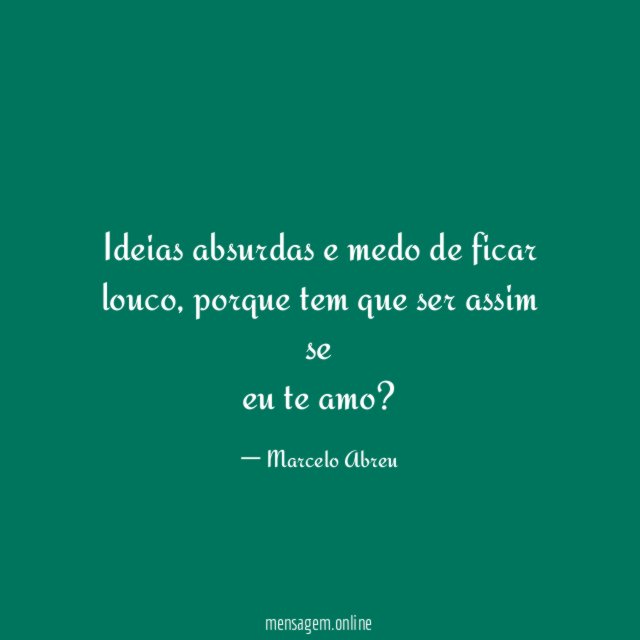 Ideias absurdas e medo de ficar louco