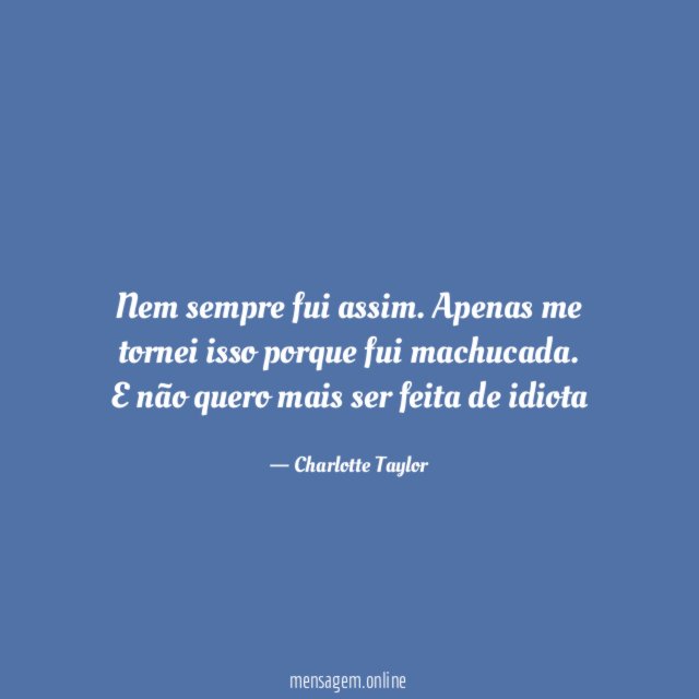 Nem sempre fui assim