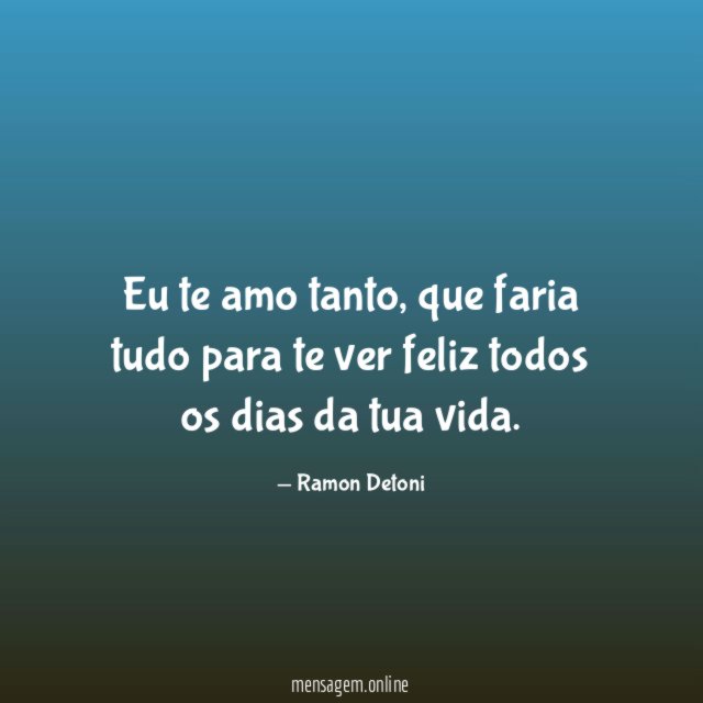 Eu te amo tanto