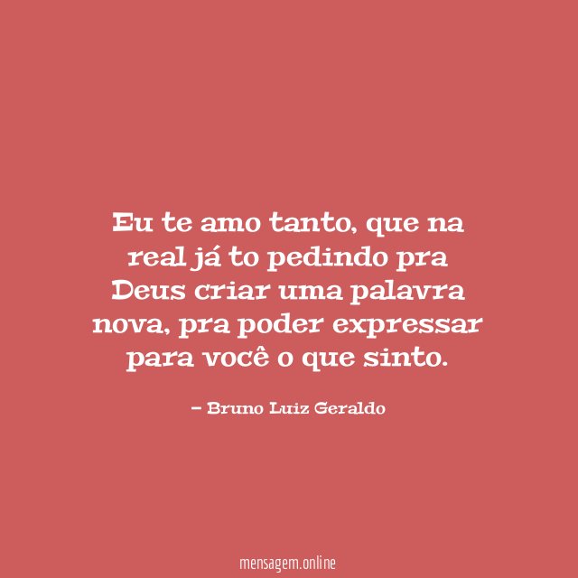 Eu te amo tanto