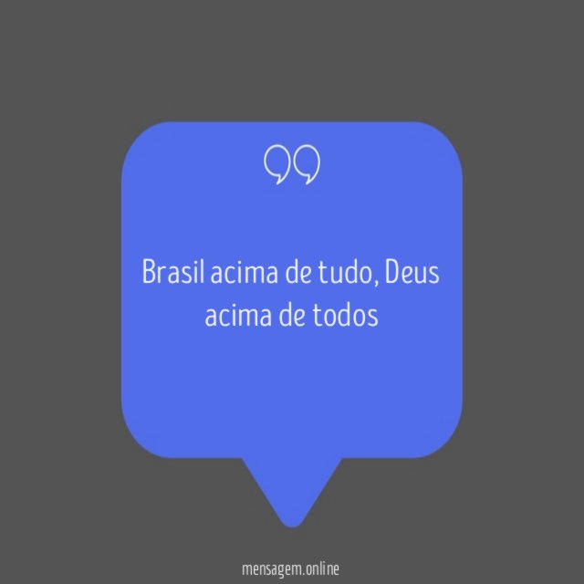 Brasil acima de tudo