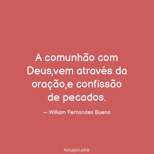 A comunhão com Deus