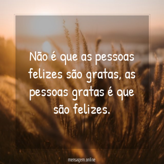 Pessoas gratas