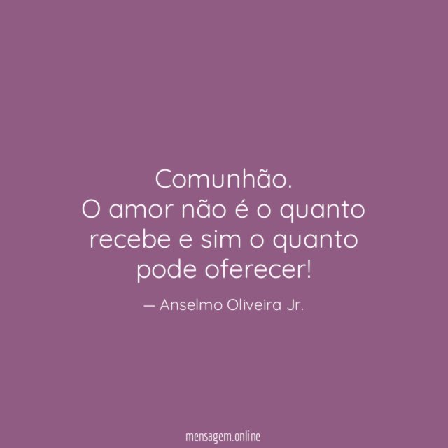 Comunhão.
