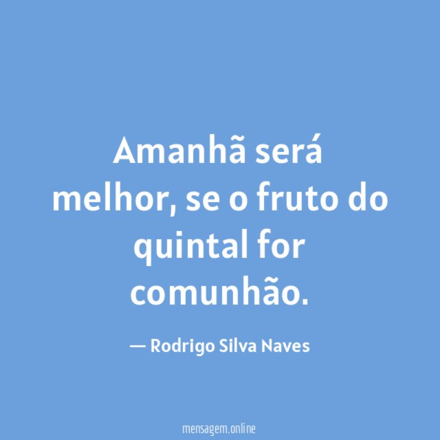 Amanhã será melhor