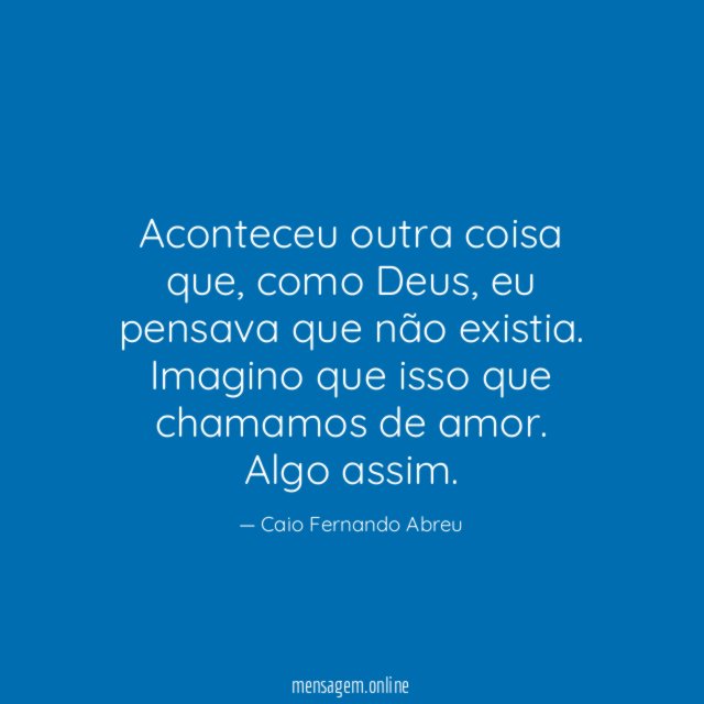 Aconteceu outra coisa que